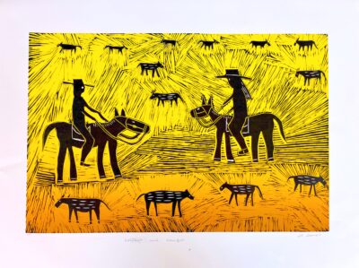 Cowboy and Cowgirl - Print - Jill Daniels