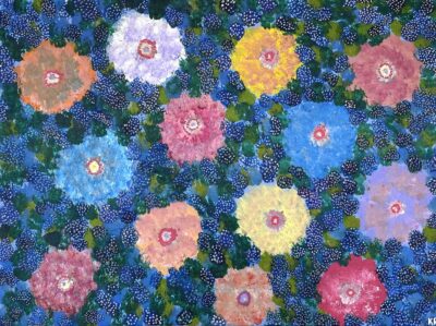 Flawa la wet sesen. - Painting - Karen Rogers