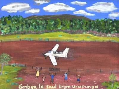 Gubek la skul brom Urapunga - Painting - Karen Rogers