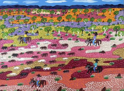 fobala stokmen - Painting - Jill Daniels